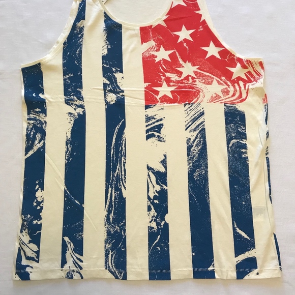 STARS And STRIPES USA Flag Tank-Top NWT M , L, XL - Picture 2 of 4